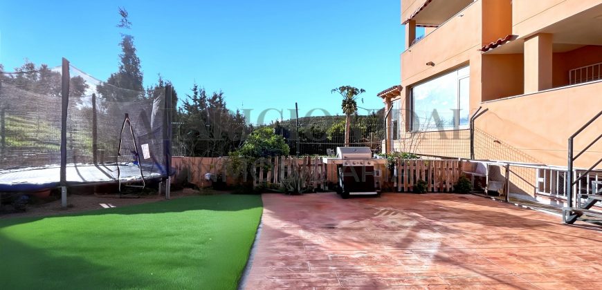 BAJO DÚPLEX CON JARDÍN PRIVADO DE 80 m² EN LA CALA DEL MORAL (MÁLAGA VIRGEN) – IDEAL PARA FAMILIAS