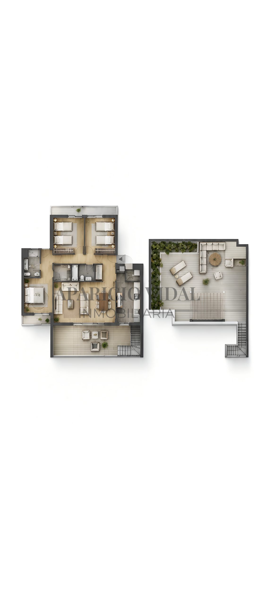Serena Homes | Ático dúplex llave en mano con terraza de 27 m² y solárium privado de 72 m² en El Limonar